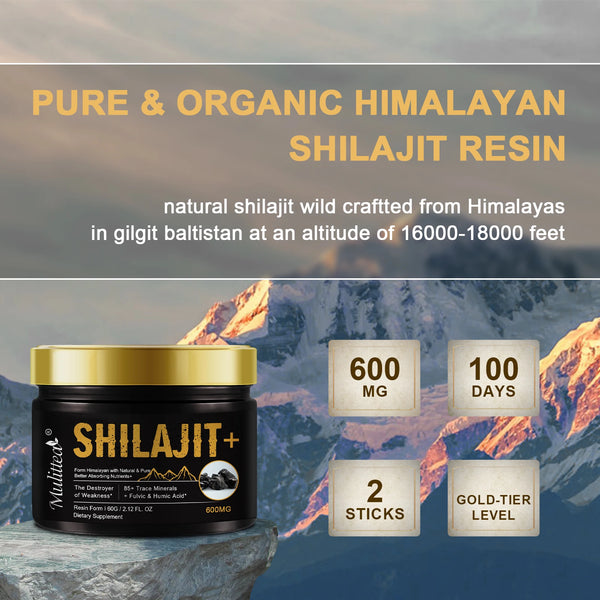 🌄 Ditch the Crash – Fuel Your Day with Pure Shilajit:  100% Pure with 85+ Trace Minerals & Fulvic Acid Support Immune and Metabolic Health Brain Focus and Memory
