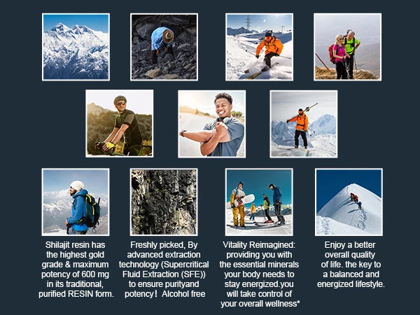 🌄 Ditch the Crash – Fuel Your Day with Pure Shilajit:  100% Pure with 85+ Trace Minerals & Fulvic Acid Support Immune and Metabolic Health Brain Focus and Memory