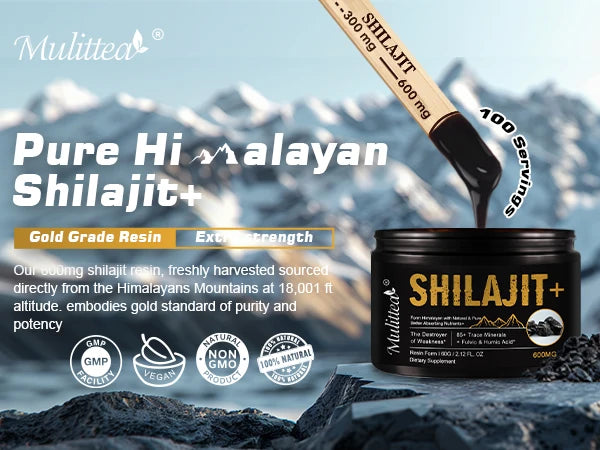 🌄 Ditch the Crash – Fuel Your Day with Pure Shilajit:  100% Pure with 85+ Trace Minerals & Fulvic Acid Support Immune and Metabolic Health Brain Focus and Memory