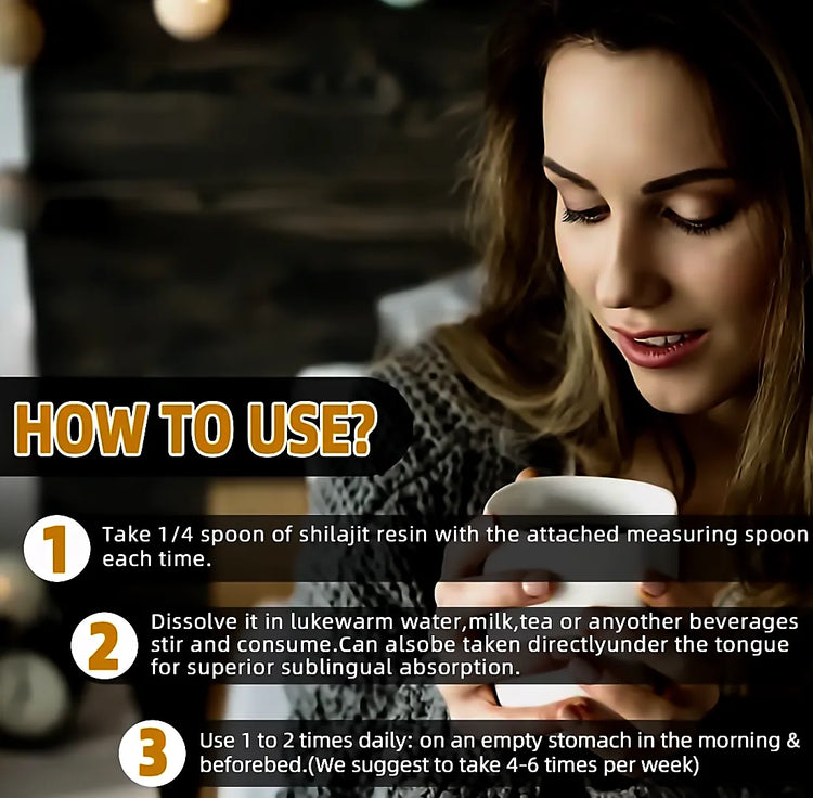 Step-by-Step Guide on How to Use Pure Himalayan Shilajit Resin for Energy, Focus, and Wellness Support